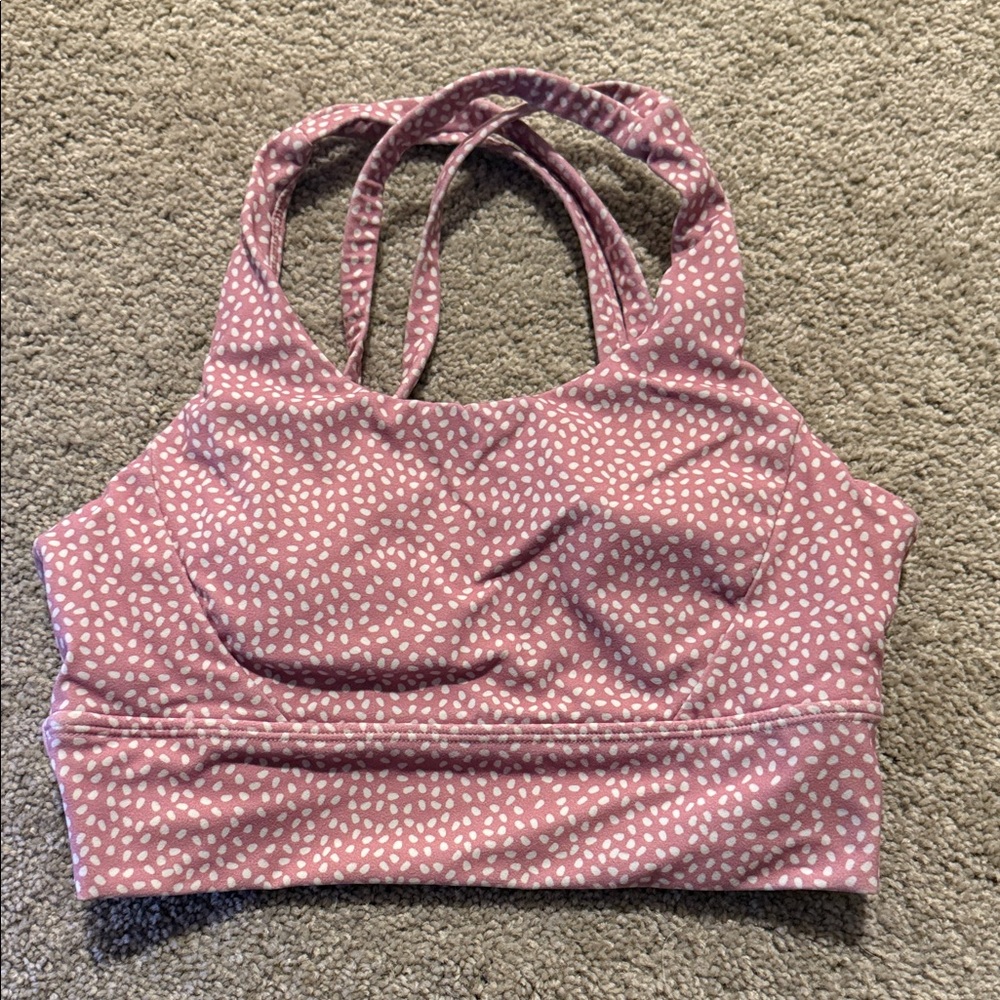 Buffbunny Rosa Sports Bra - Pink Salt Bossy Print